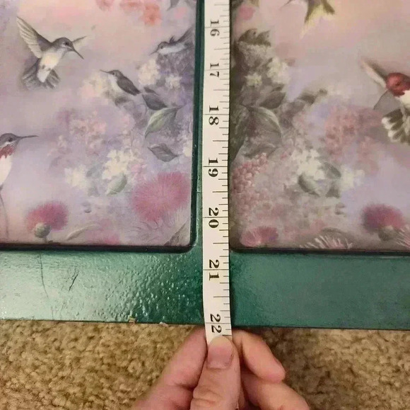 The Bradford Exchange Garden Little Jewels Hummingbird Plates Window Wall Decor - Picture 2 of 6